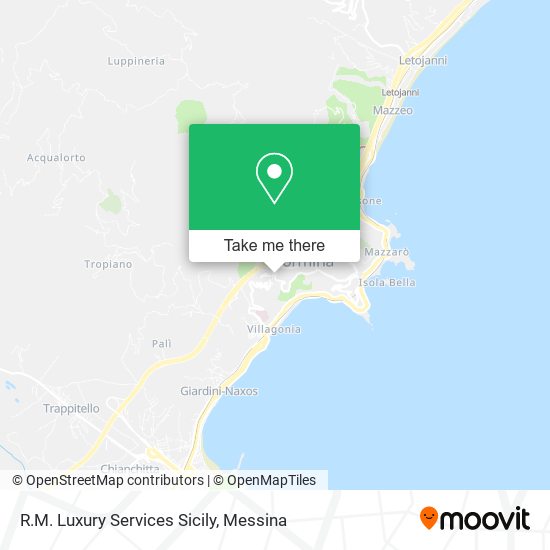 R.M. Luxury Services Sicily map