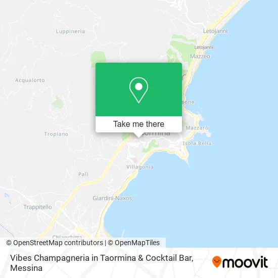 Vibes Champagneria in Taormina & Cocktail Bar map