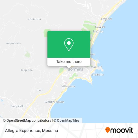 Allegra Experience map