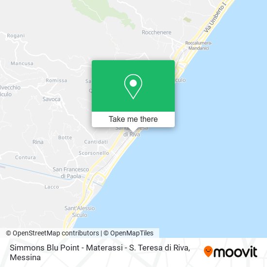 Simmons Blu Point - Materassi - S. Teresa di Riva map