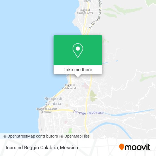 Inarsind Reggio Calabria map