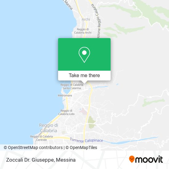 Zoccali Dr. Giuseppe map