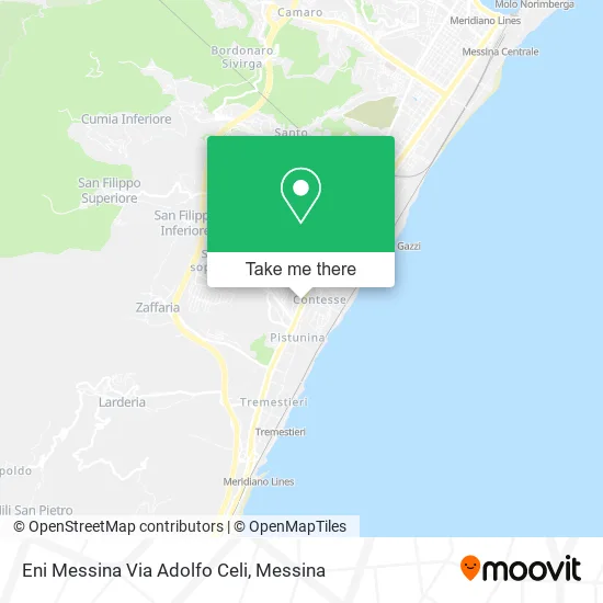 Eni Messina Via Adolfo Celi map