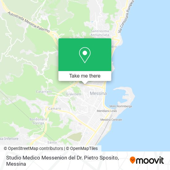Studio Medico Messenion del Dr. Pietro Sposito map