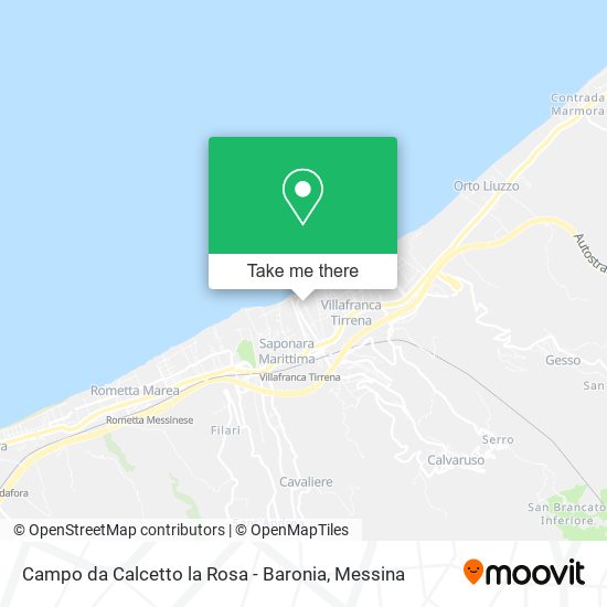 Campo da Calcetto la Rosa - Baronia map