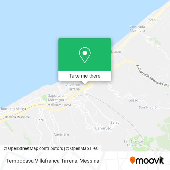 Tempocasa Villafranca Tirrena map