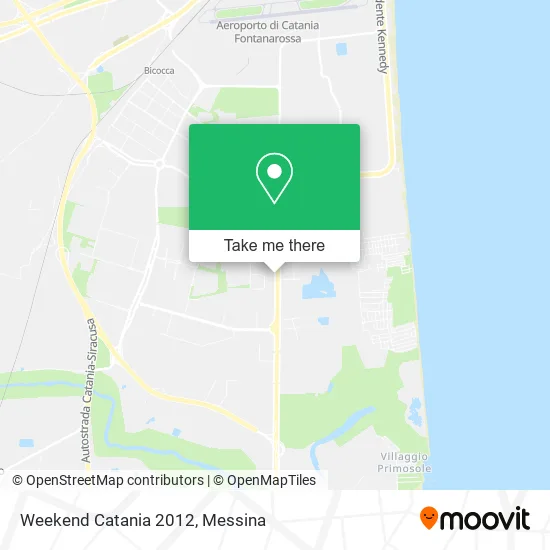 Weekend Catania 2012 map