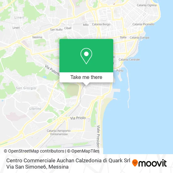 Centro Commerciale Auchan Calzedonia di Quark Srl Via San Simone6 map