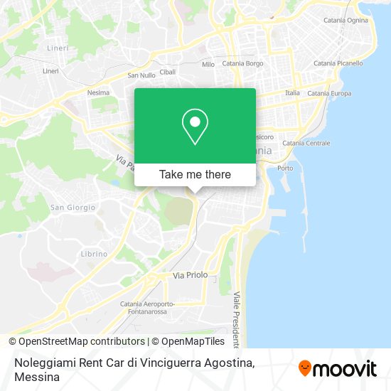 Noleggiami Rent Car di Vinciguerra Agostina map