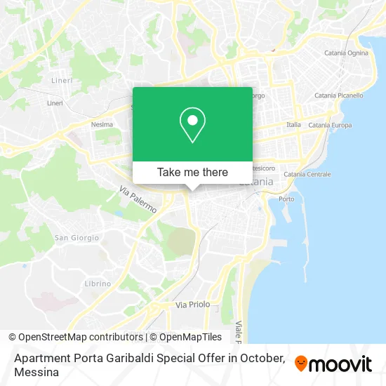 Apartment Porta Garibaldi Special Offer in October map