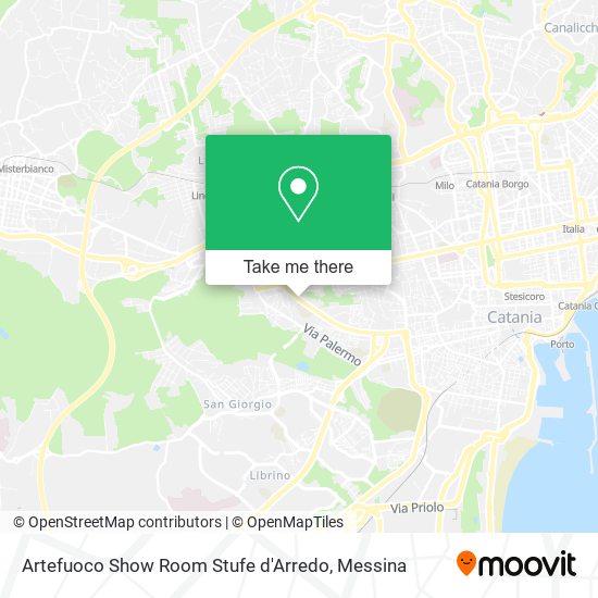 Artefuoco Show Room Stufe d'Arredo map