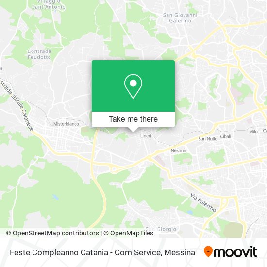 Feste Compleanno Catania - Com Service map