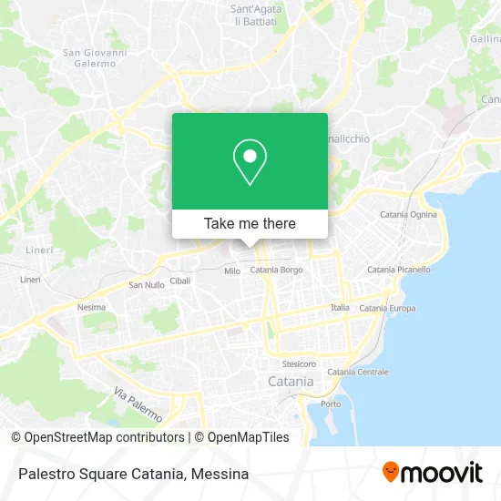 Palestro Square Catania map