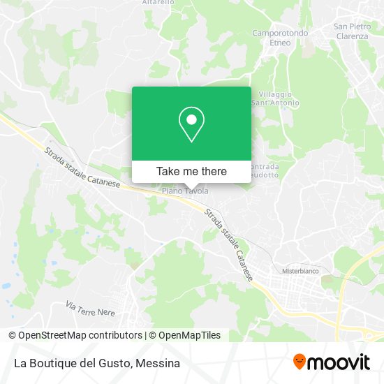 La Boutique del Gusto map