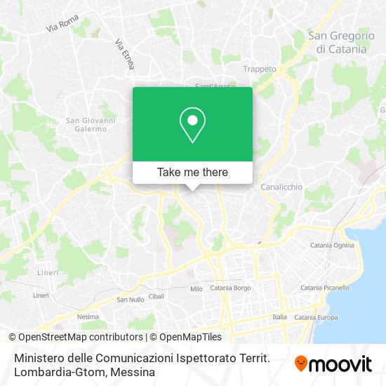 Ministero delle Comunicazioni Ispettorato Territ. Lombardia-Gtom map