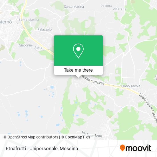 Etnafrutti . Unipersonale map