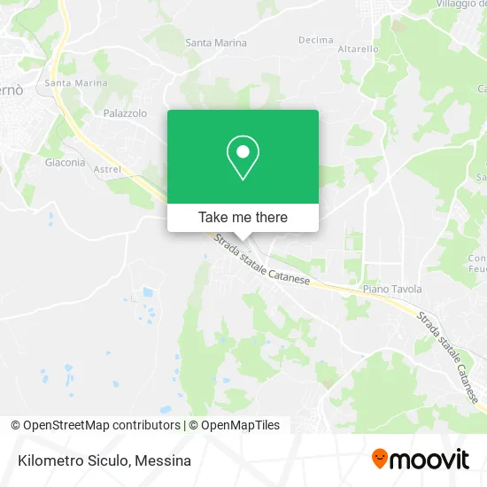 Kilometro Siculo map