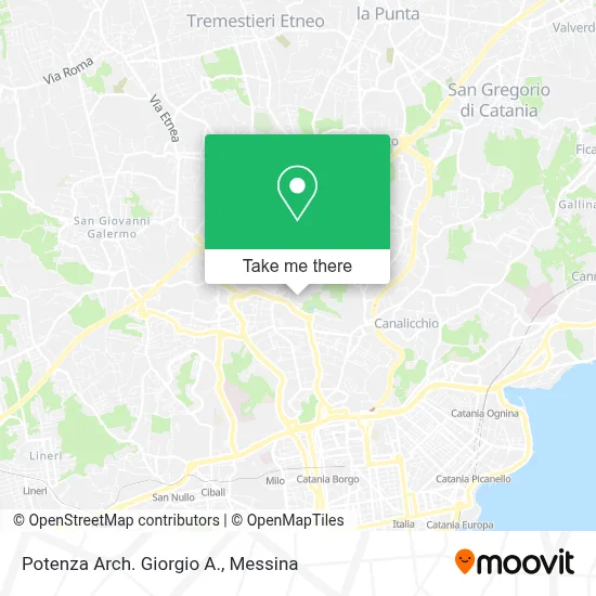 Potenza Arch. Giorgio A. map