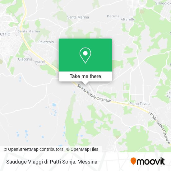 Saudage Viaggi di Patti Sonja map