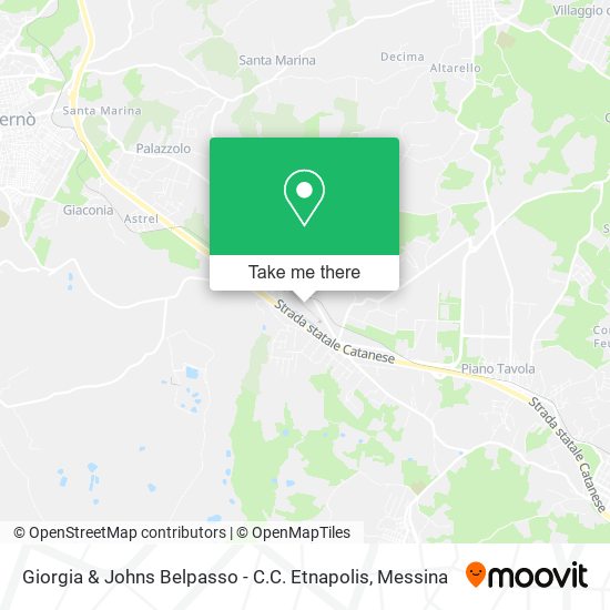 Giorgia & Johns Belpasso - C.C. Etnapolis map