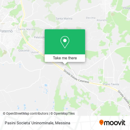 Pasini Societa' Uninominale map