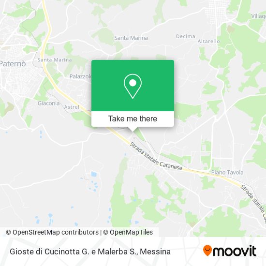Gioste di Cucinotta G. e Malerba S. map