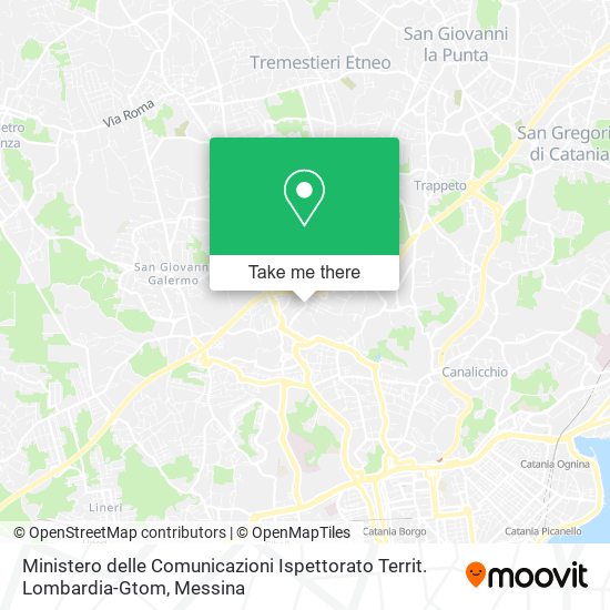 Ministero delle Comunicazioni Ispettorato Territ. Lombardia-Gtom map