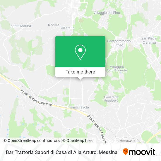 Bar Trattoria Sapori di Casa di Alia Arturo map