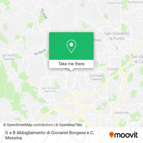 G e B Abbigliamento di Giovanni Borgese e C map