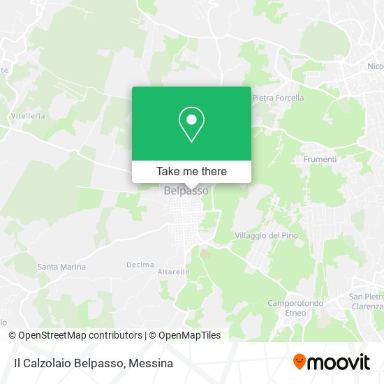 Il Calzolaio Belpasso map