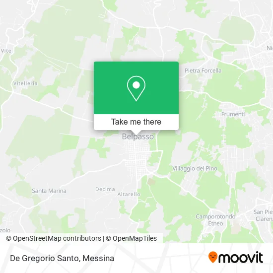 De Gregorio Santo map