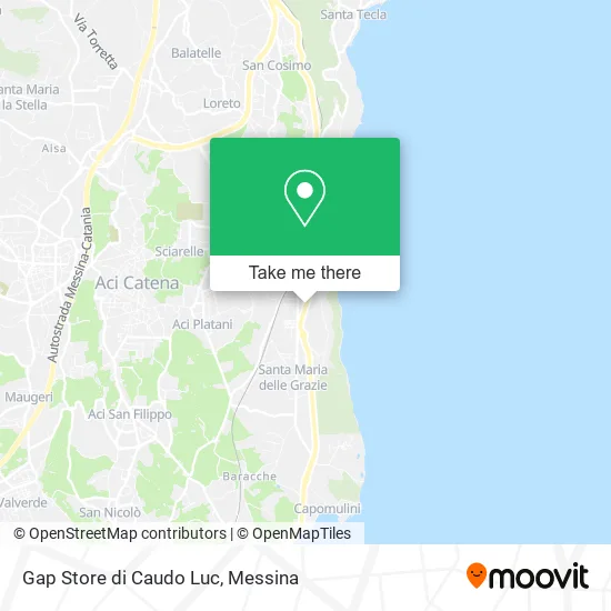 Gap Store di Caudo Luc map