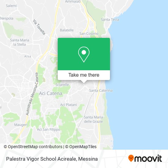 Palestra Vigor School Acireale map
