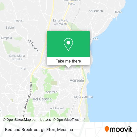 Bed and Breakfast gli Efori map