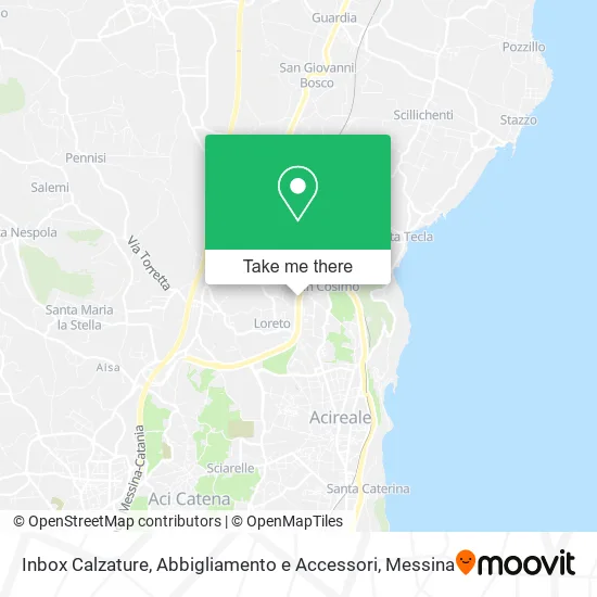 Inbox Footwear, Clothing and Accessories map