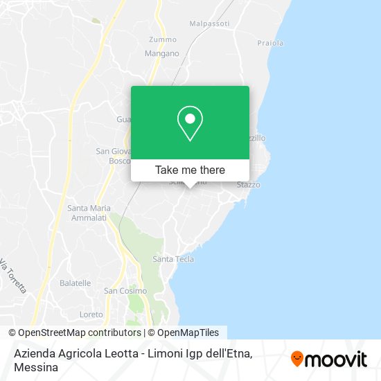 Azienda Agricola Leotta - Limoni Igp dell'Etna map