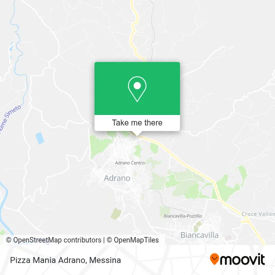 Pizza Mania Adrano map