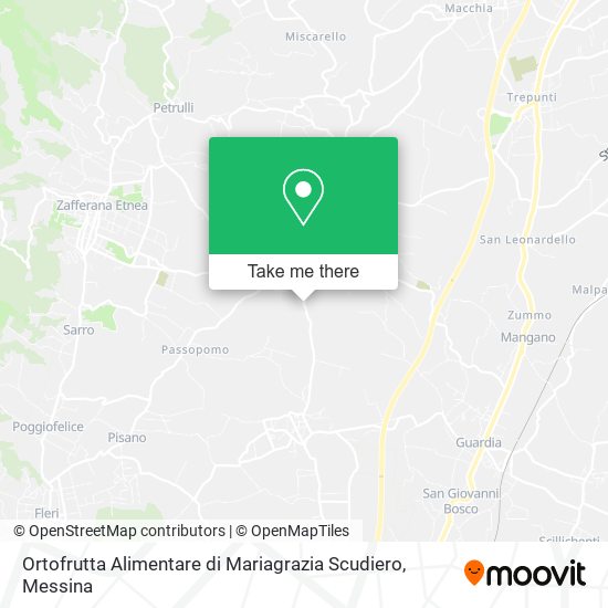 Ortofrutta Alimentare di Mariagrazia Scudiero map