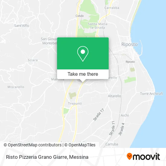 Risto Pizzeria Grano Giarre map