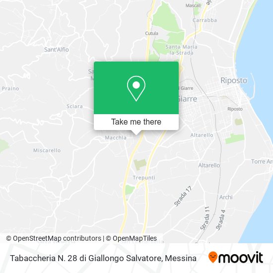 Tabaccheria N. 28 di Giallongo Salvatore map