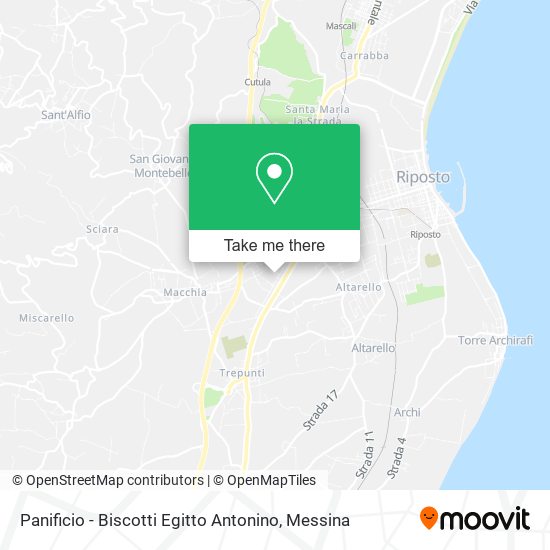 Panificio - Biscotti Egitto Antonino map
