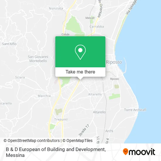 B & D European of Building and Development map