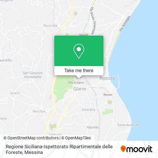 Regione Siciliana-Ispettorato Ripartimentale delle Foreste map