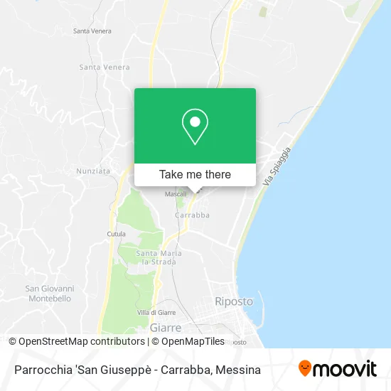 San Giuseppe Parish - Carrabba map