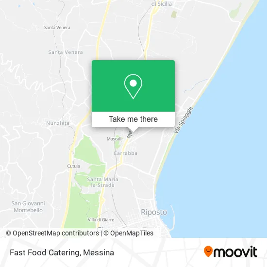 Fast Food Catering map