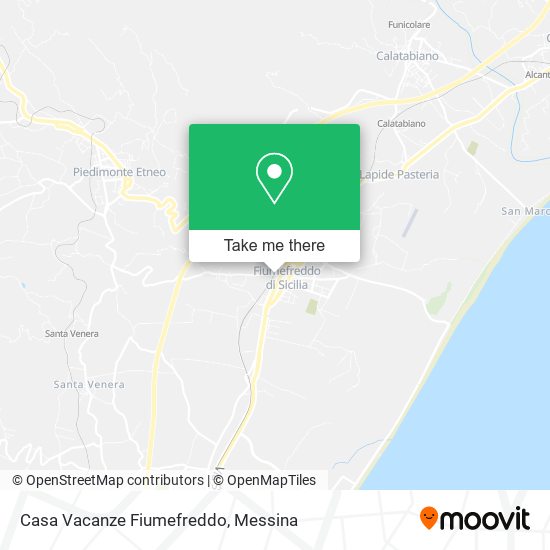 Casa Vacanze Fiumefreddo map