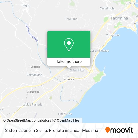 Sistemazione in Sicilia. Prenota in Linea. map