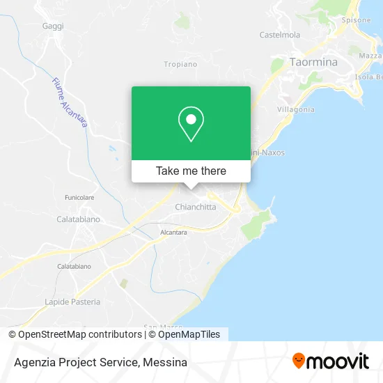 Project Service Agency map