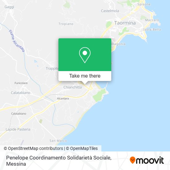 Penelope Coordinamento Solidarietà Sociale map
