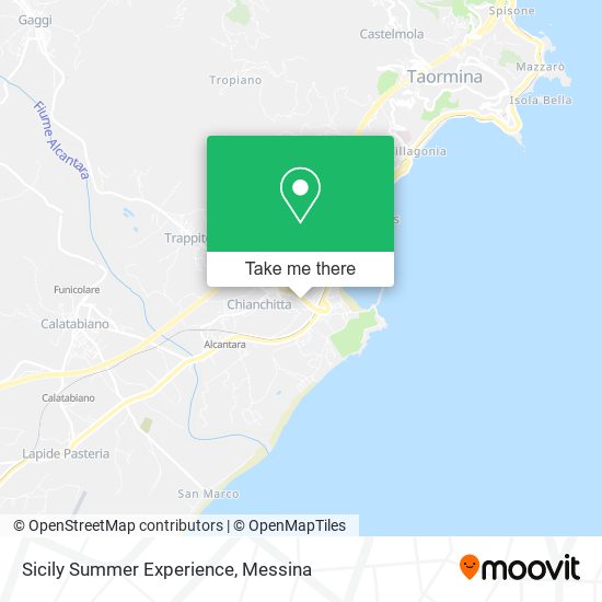 Sicily Summer Experience map